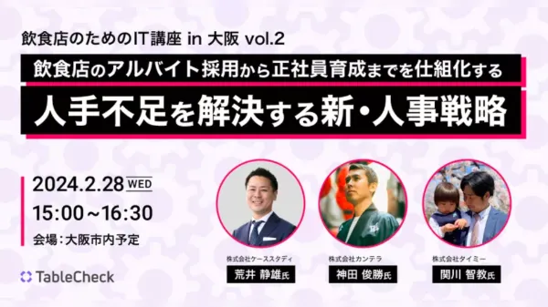 飲食店のアルバイト採用から正社員育成までを仕組化する！人手不足を解決する新・人事戦略