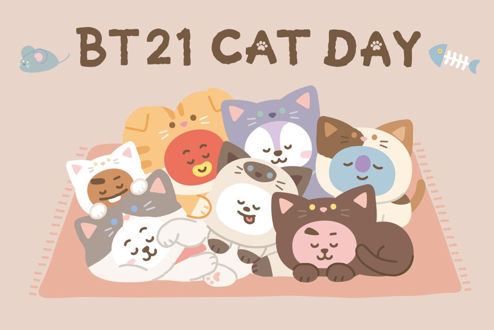 BT21 CAT DAY シリーズ 2/14~発売(公式オンラインストア) BT21 CAT DAY シリーズ 2/14~発売(公式オンラインストア)