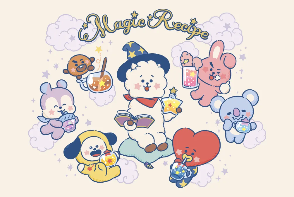 BT21 magic recipe COOKY マスコット 刺繍缶バッジなど BT21 Magic Recipe シリーズ 9⁄20～発売(公式オンラインストア)