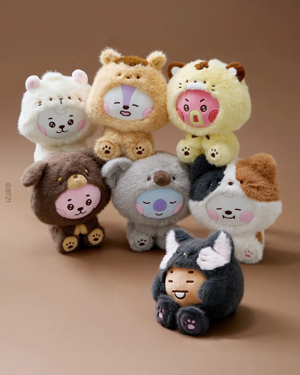 BT21 ぬいぐるみ BT21 MORE FLUFFY シリーズ 11/14～発売(公式オンラインストア)