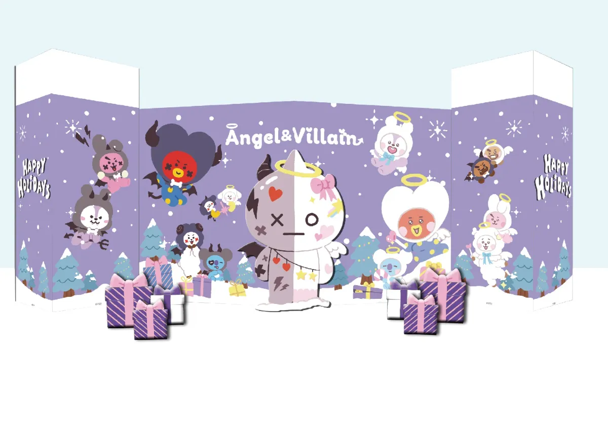 BTS BT21 ピザ コラボ ムードランプ フィギュアコンプ BTS BT21 Inside Mang Hope In Love & PIZZA ALVOLO Promotional