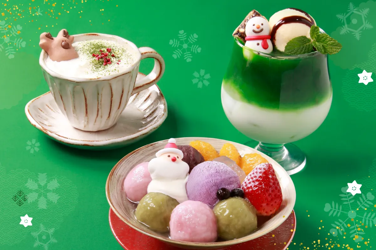 専用/山小屋風茶室クリスマスバージョン こまち茶屋の期間限定「和風クリスマス」