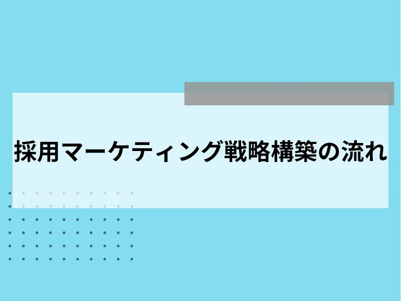 採用マーケティング戦略構築の流れ