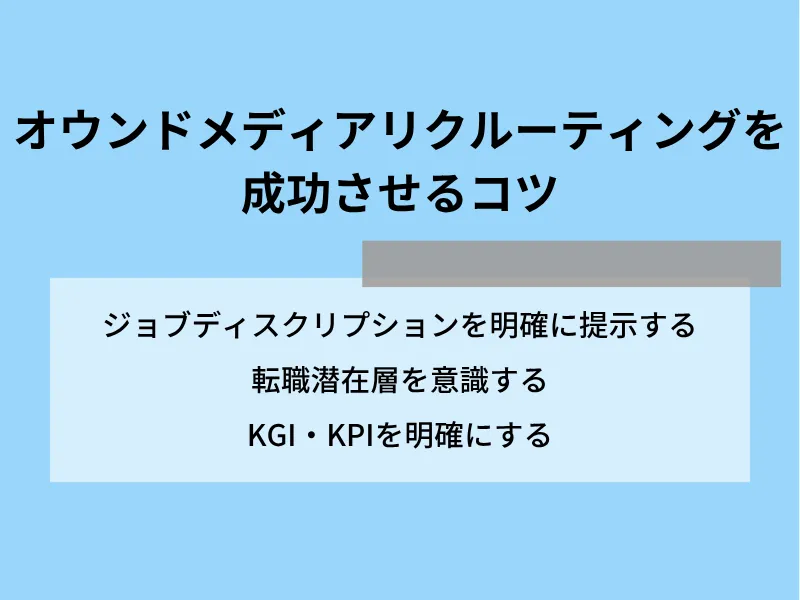 オウンドメディアリクルーティングを成功させるコツ