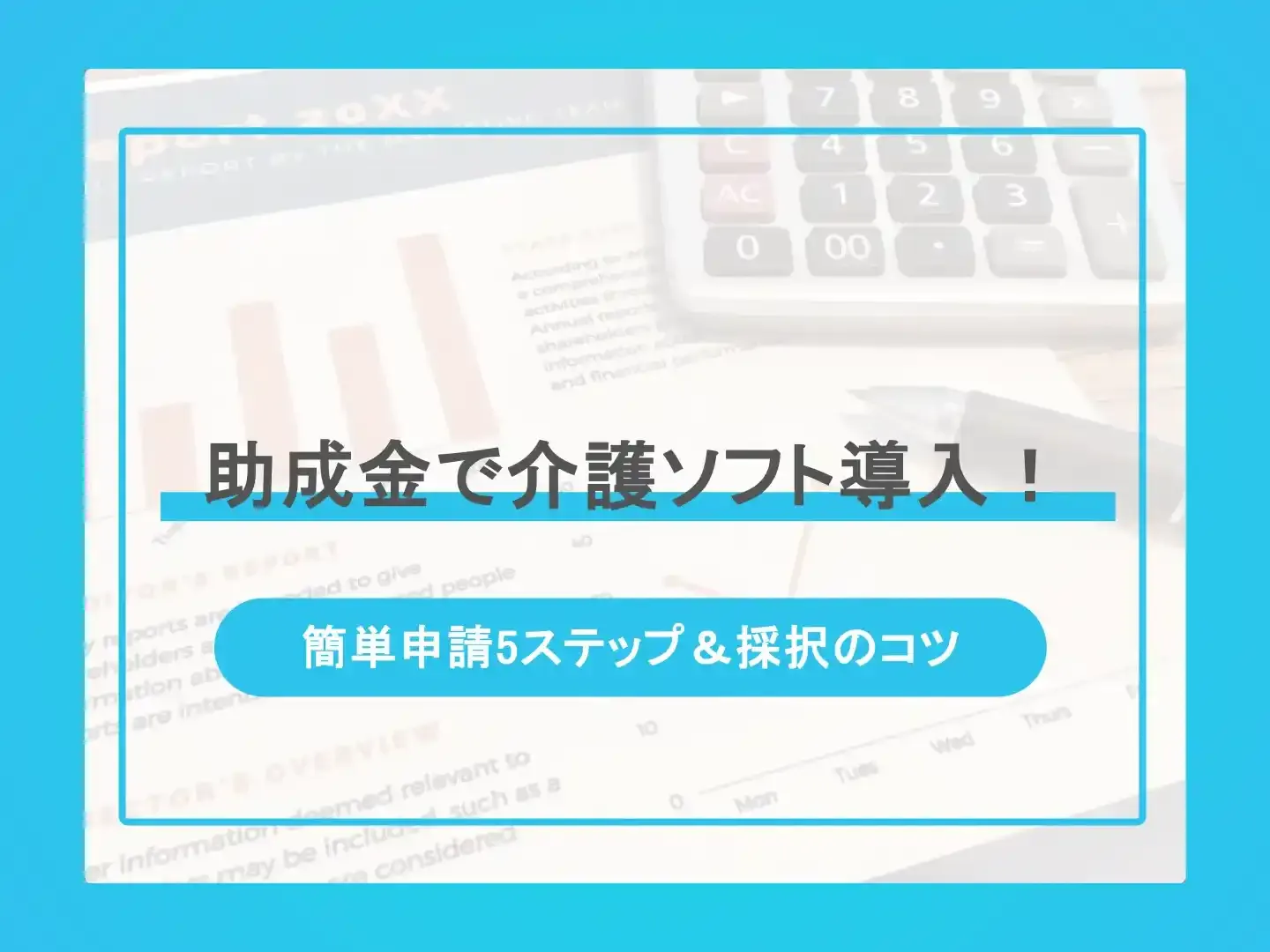 補助金・助成金で介護ソフト導入！-簡単申請5ステップ＆採択のコツ
