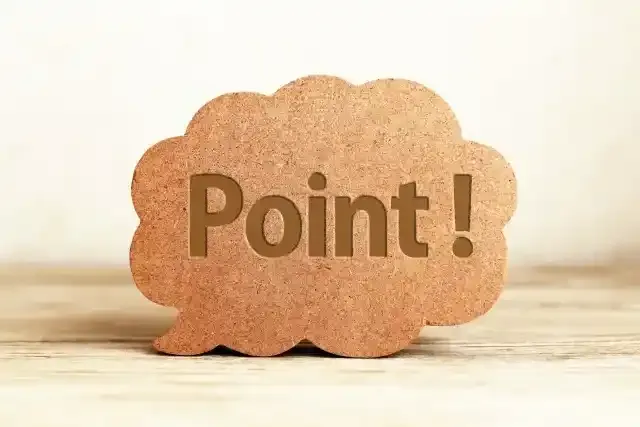 pointと書かれた文字