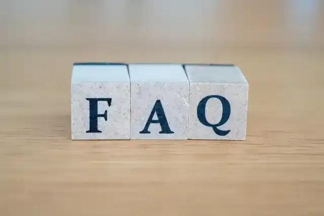 FAQ 文字素材 木製ブロック