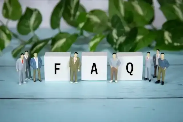 FAQとそれぞれ書かれた箱
