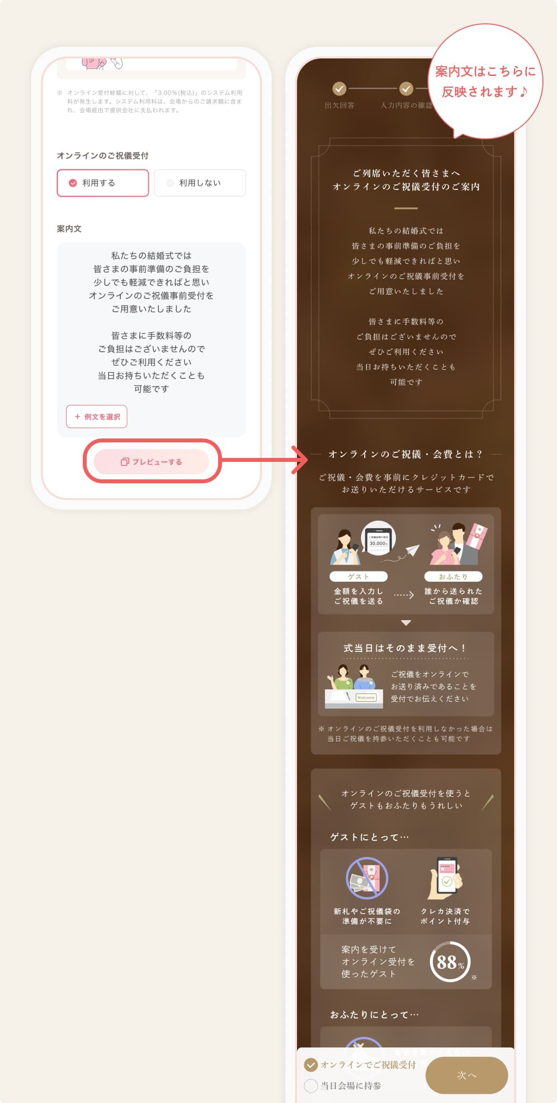 ゲスト一覧の確認 丨使い方ガイド | ゼクシィオンライン招待状