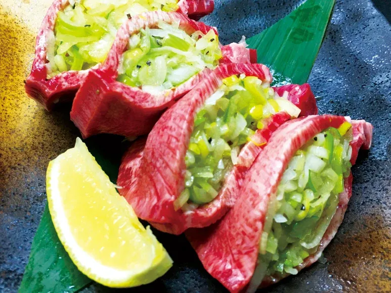 厚切りネギ包み牛タンの画像