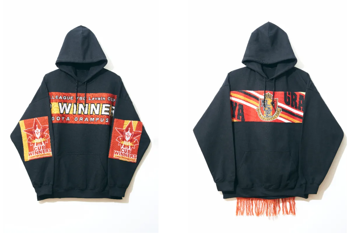 名古屋グランパス アップサイクル　トレーナー HATTRICK、TOYOTA UPCYCLEと名古屋グランパスと共同で オーダーメイド