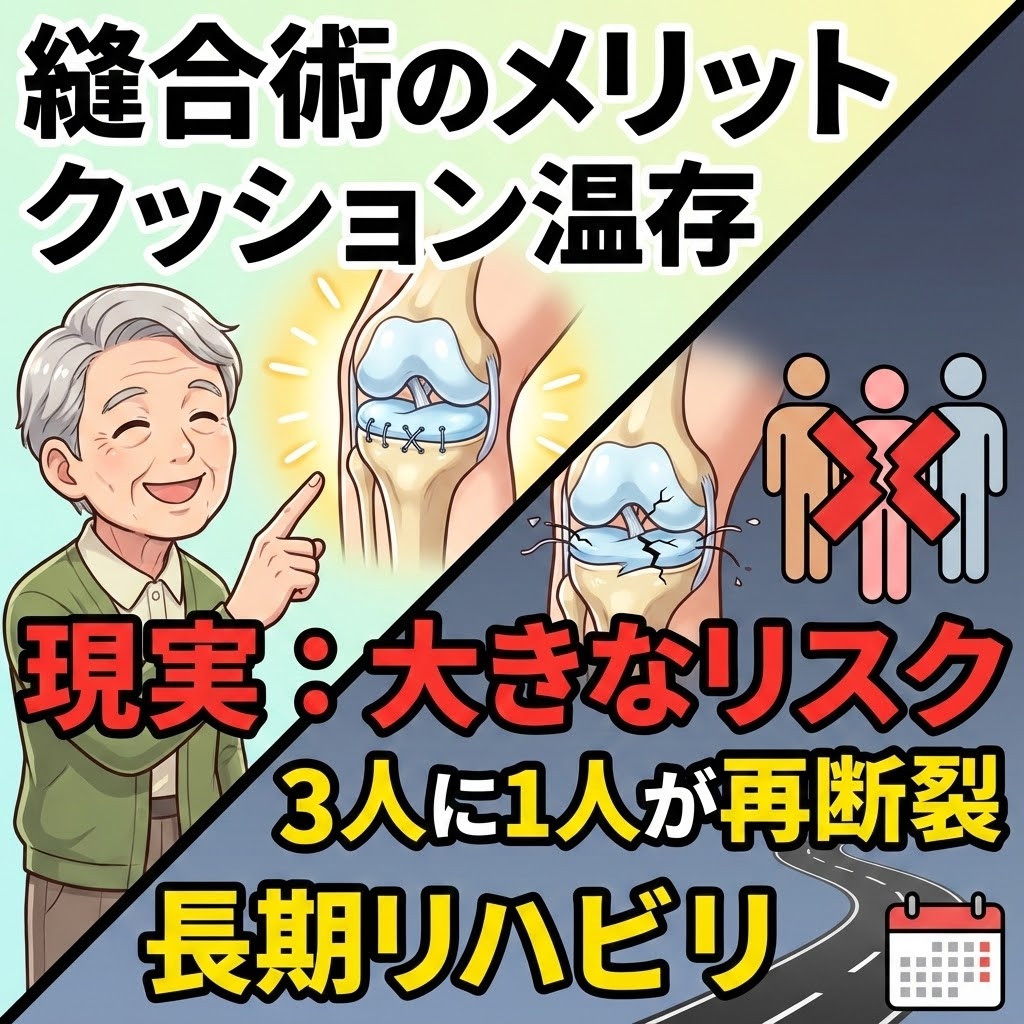 半月板損傷・断裂に特化した再生医療（幹細胞治療）：手術で「切り取ら
