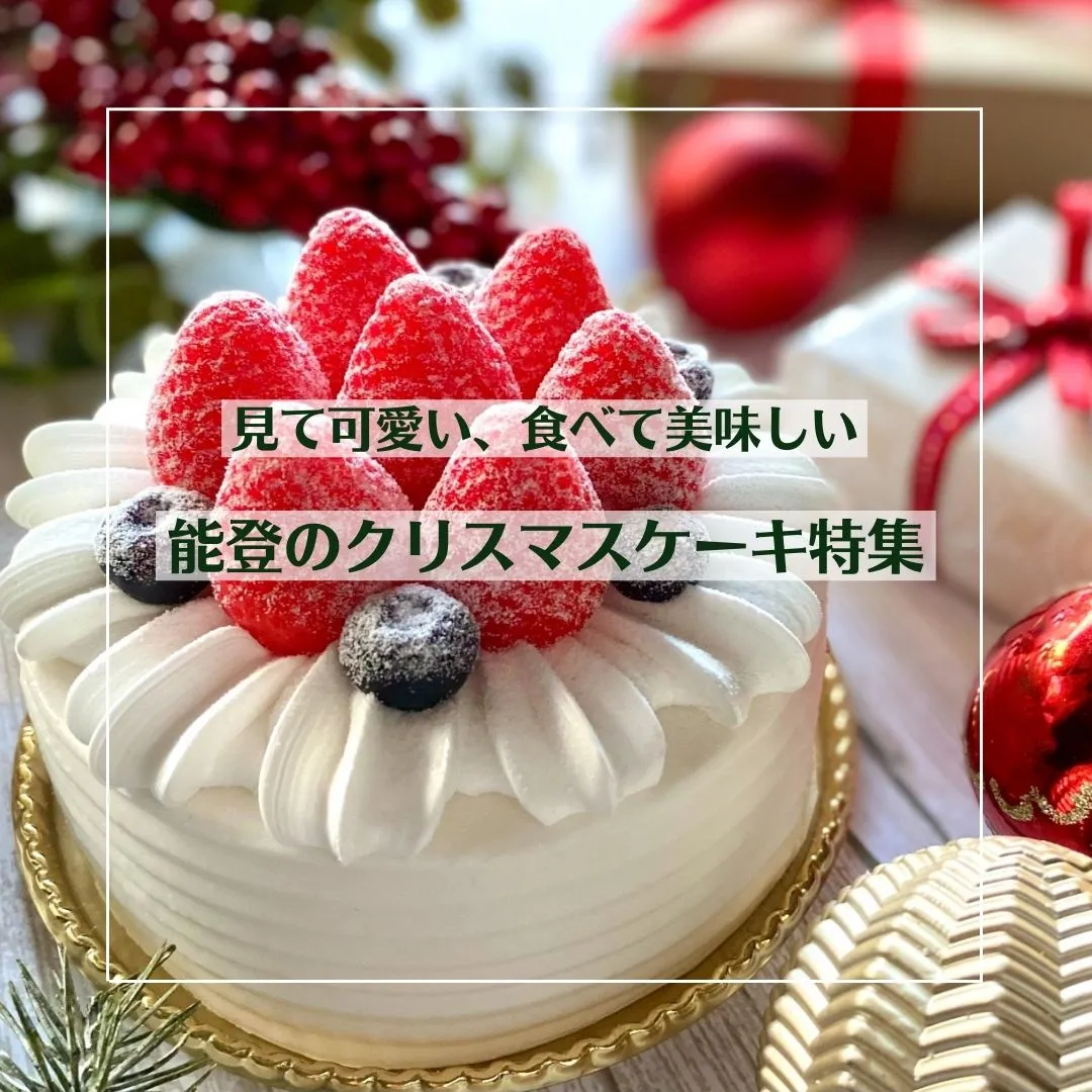 見て可愛い。食べて楽しい。美味しい能登のクリスマスケーキ 見て可愛い。食べて楽しい。美味しい能登のクリスマスケーキ