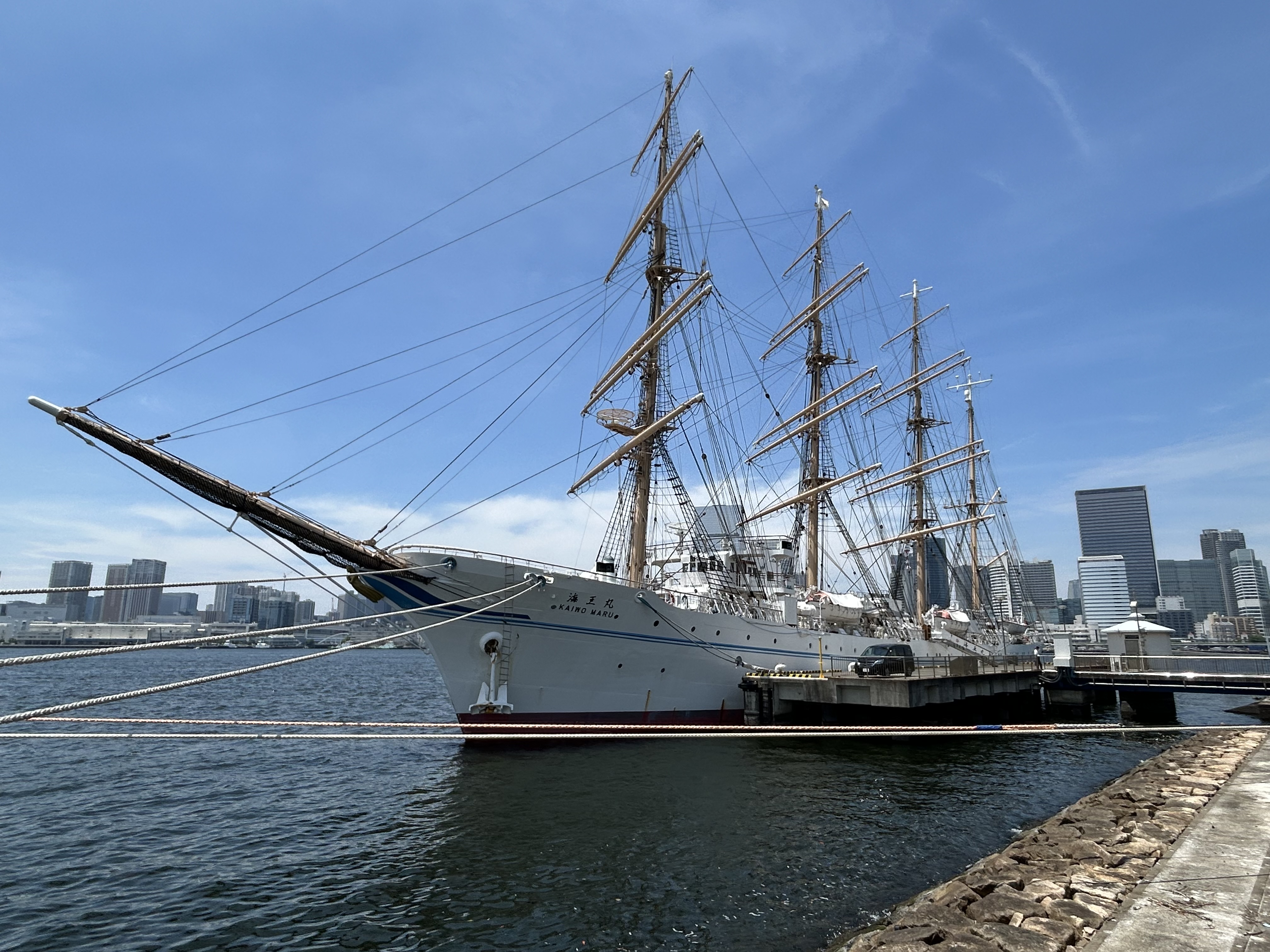 【真作】3Dアート　大型帆船と港風景　海と歴史を感じる逸品　航海の始まり　W64 海王丸と瀬戸芸アート - ももっちブログ