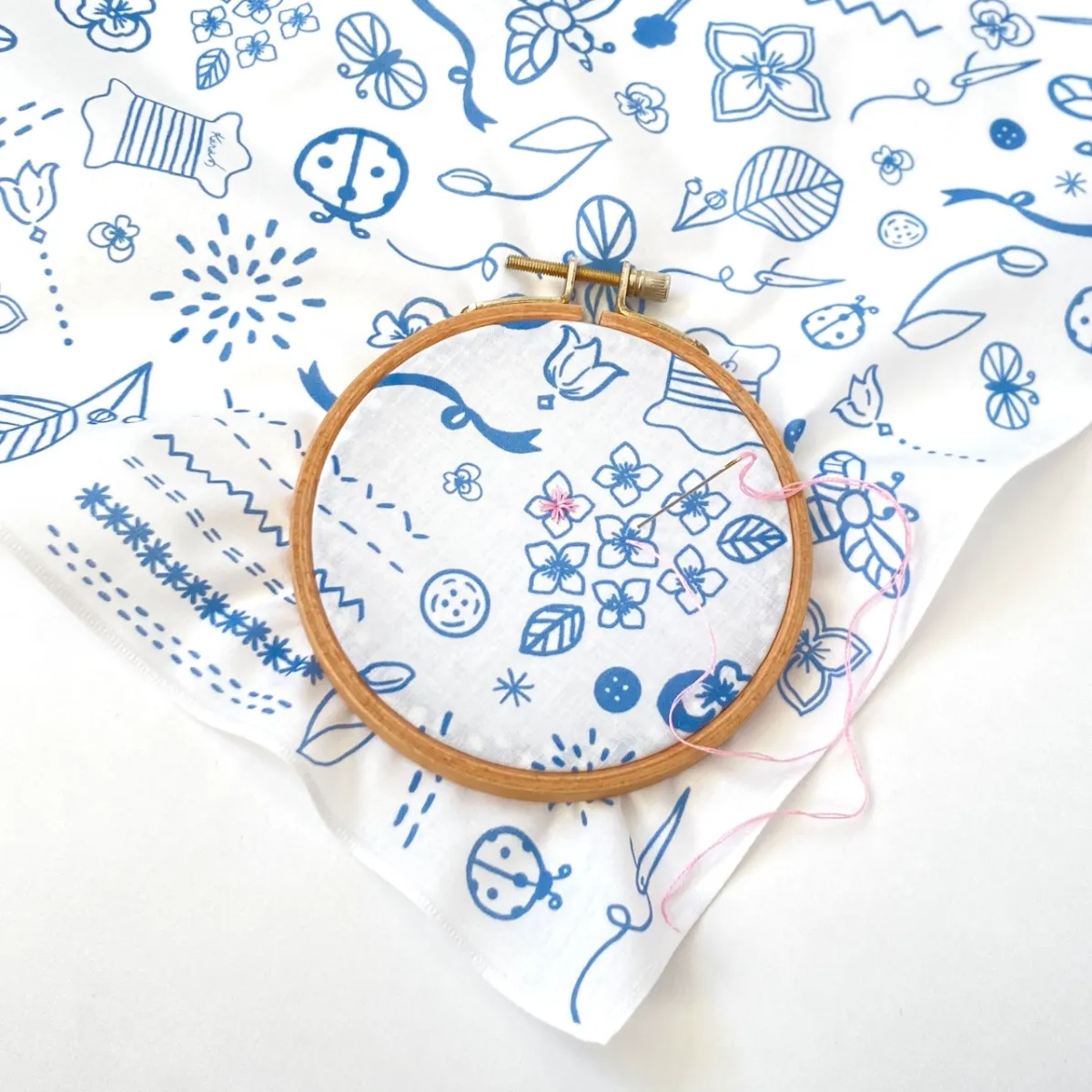 ハンドメイド作品詰め合わせ Cohana 豆木箱の裁縫セット さくら SAKURA 2025 限定デザイン