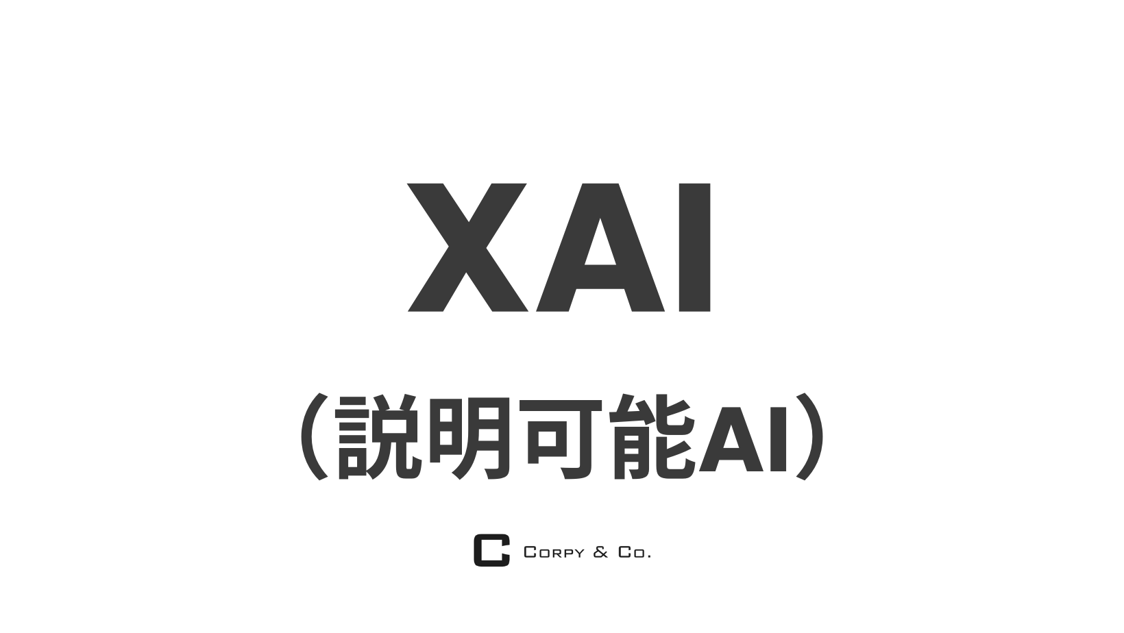 テクノロジー｜XAI（説明可能AI） ｜株式会社コーピー