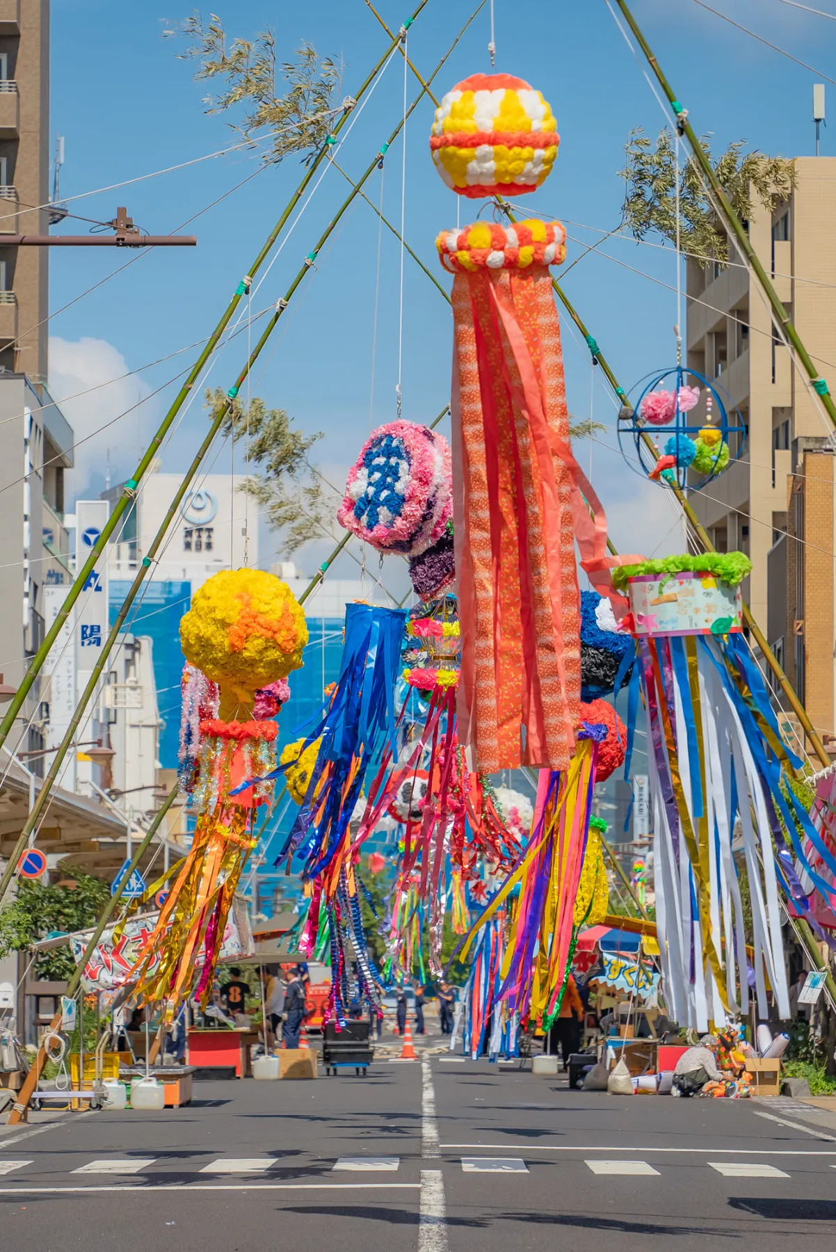 七夕飾り 楽天市場】七夕 飾り Zラインくす玉吹き流し 上部ひも付き 100cm