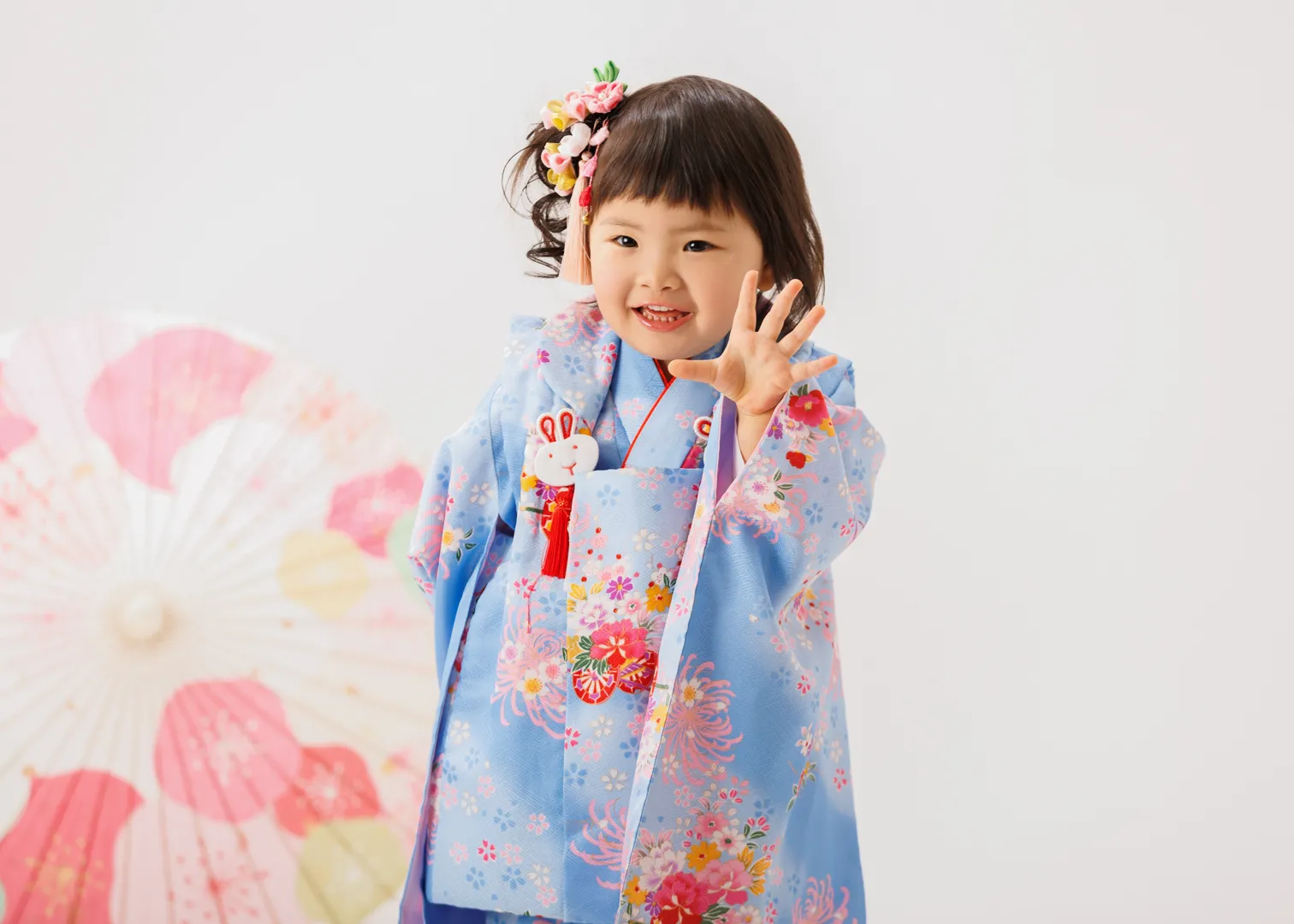 七五三 3歳 女の子 和装 着物撮影 石川県能美市 ヤマダフォト
