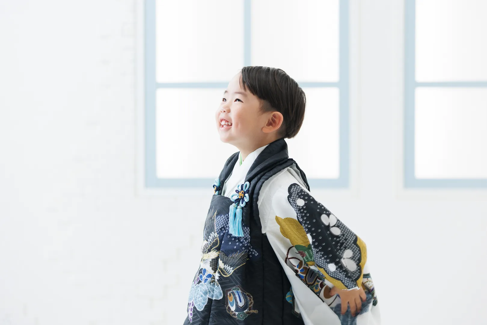 七五三 3歳 男の子 袴姿 記念写真 白山市 写真館 ヤマダフォト