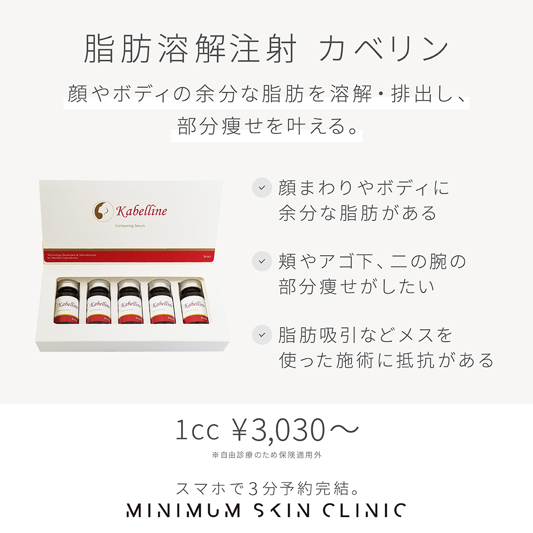 脂肪溶解注射カベリン - Minimum Skin Clinic