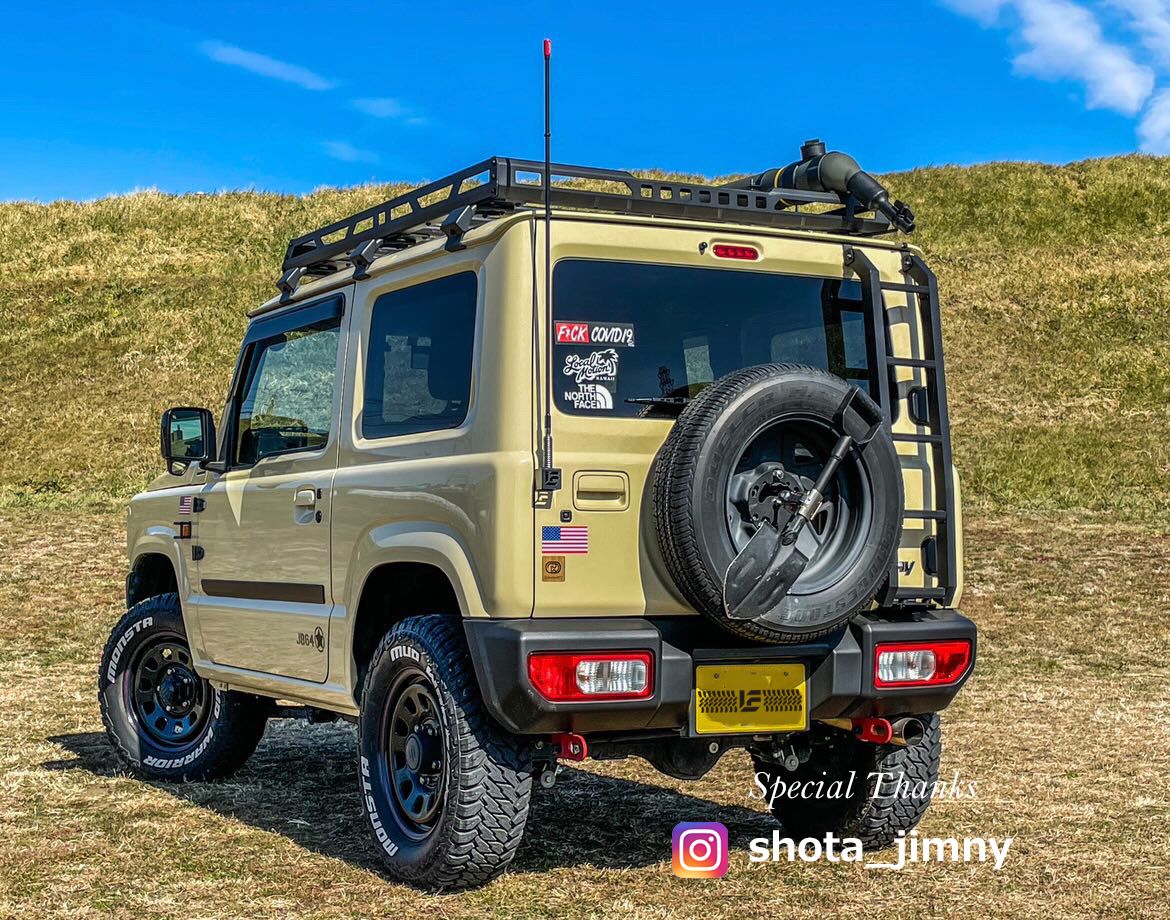 ジムニー フラッグポールステー アンテナ基台 専用台座 ポール
