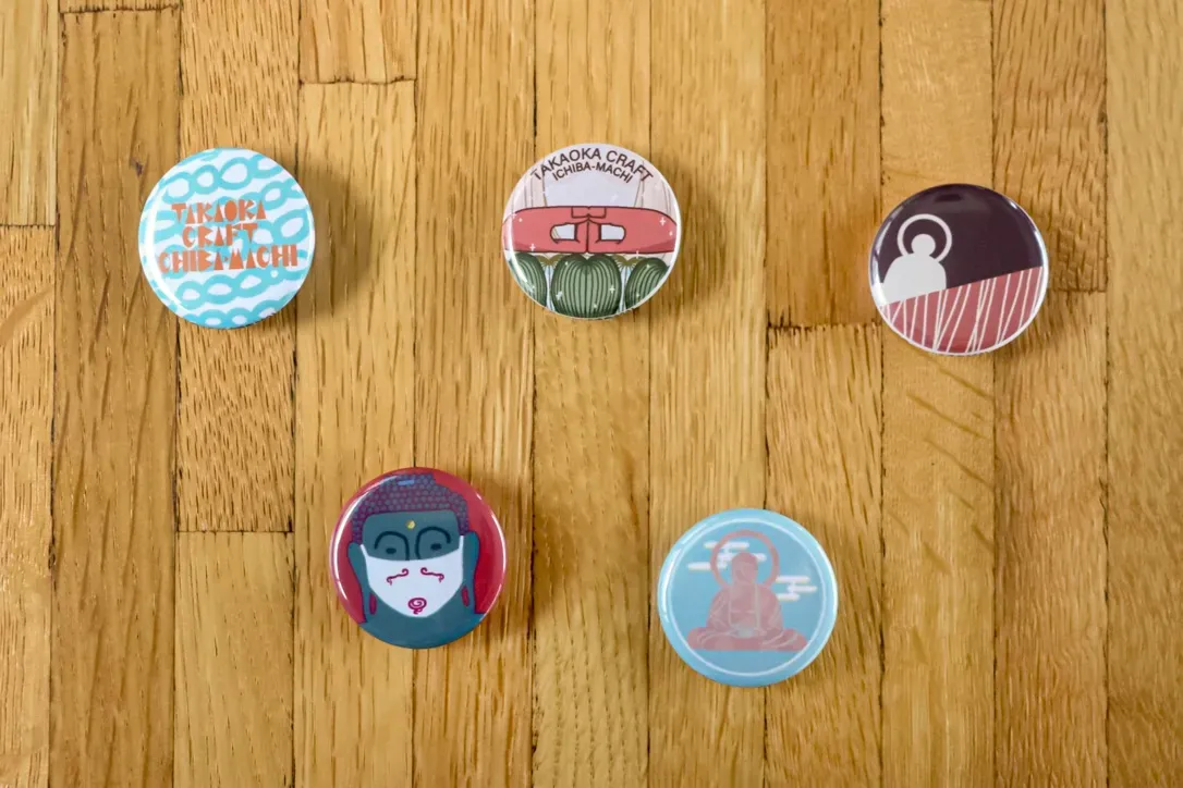 高岡大仏缶バッジ | 市場街