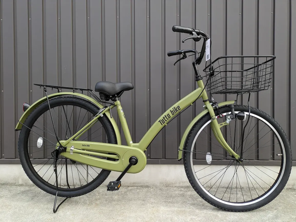 専用　ママチャリ　青 引取限定】自転車 ママチャリ 24インチ オートライト 自転車