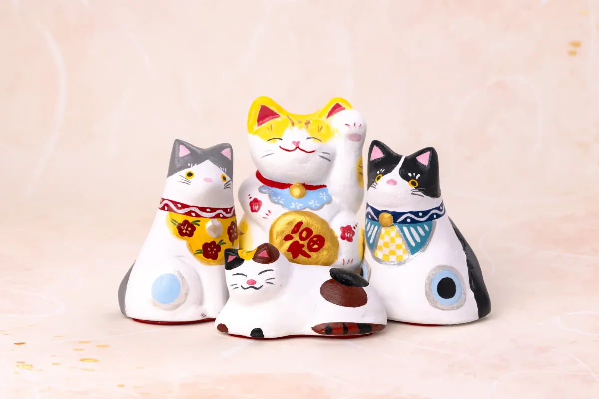 招き猫 垂水人形 ねこれくと 招き猫 垂水人形