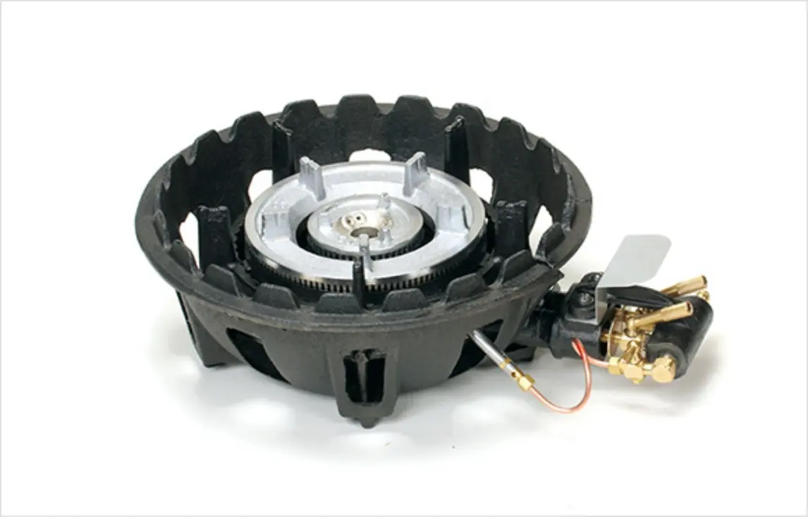 3連バーナーコンロ　タチバナ製作所 タチバナ製作所 二連コンロ TS-702 : 鋳物コンロ専門 ガスバーナー.com