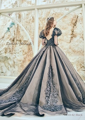 優雅✨LEONARD レオナール　シルクシフォン　総柄ブルービジューマキシドレス LU-0143 | DRESS GALLERY BOX