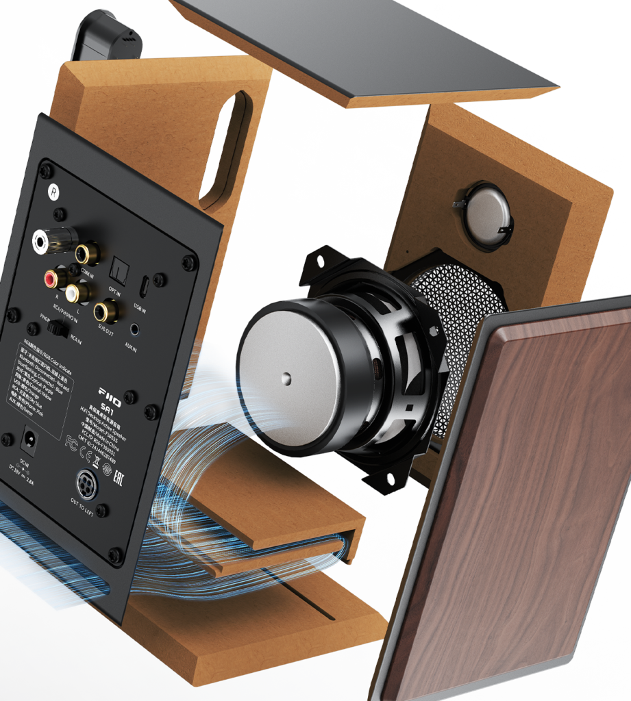 USB入力 Bluetooth対応 アクティブスピーカー Fiio SA1 0dbb5460e3d2b241703bd80dcac17a