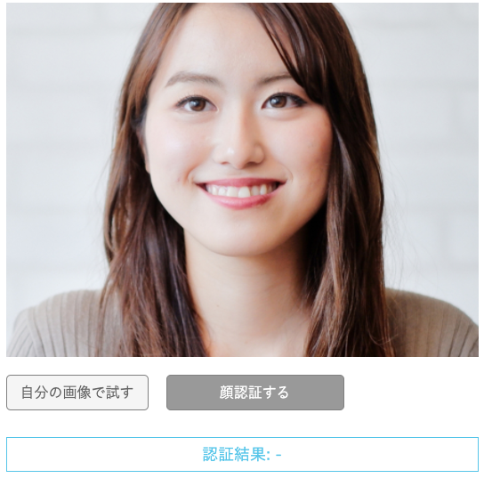 画像確認用　顔3 確認用イメージ画像 本人確認用 顔認証カードリーダー開発キット