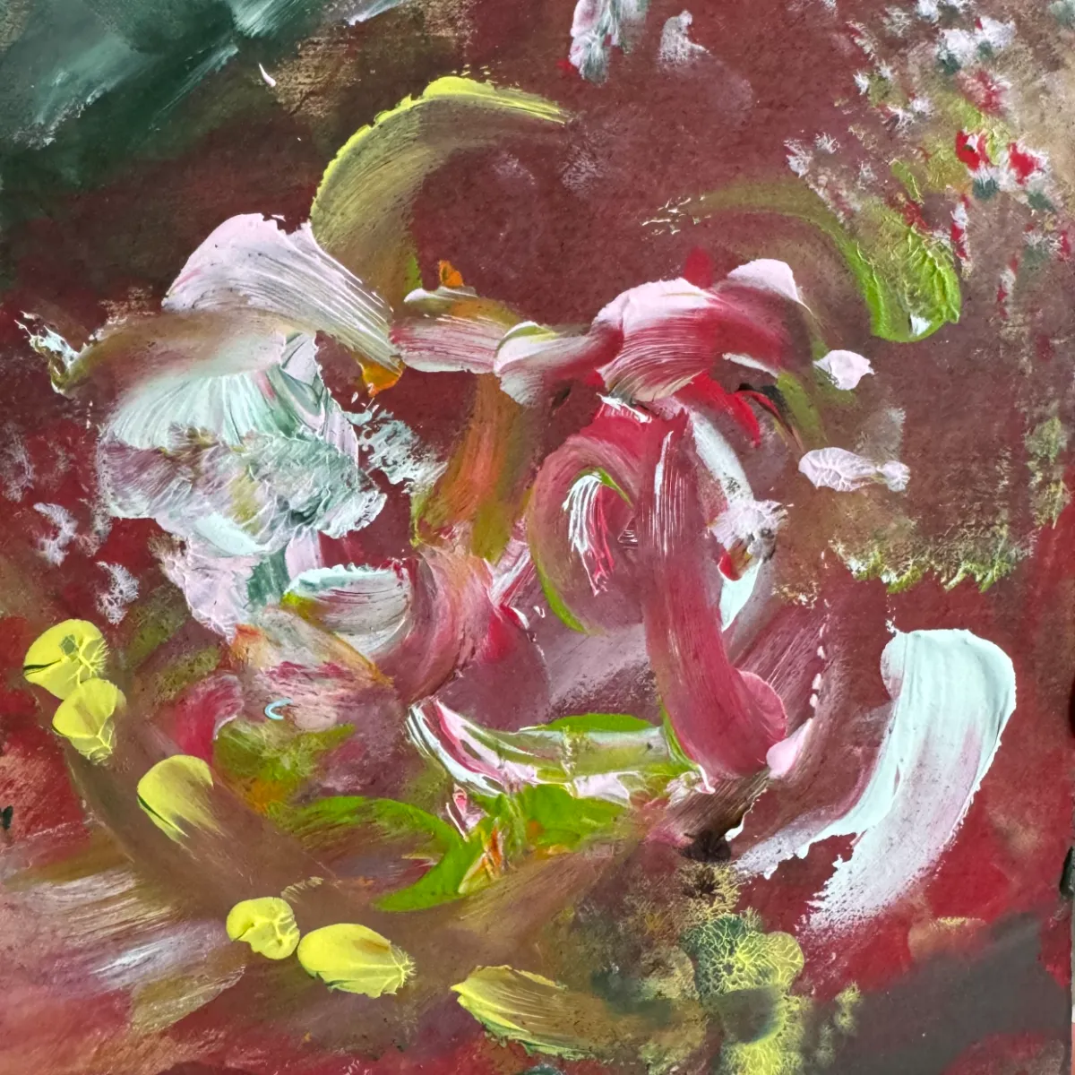 H*O様 抽象画 顔の集合 油彩画 between gallery