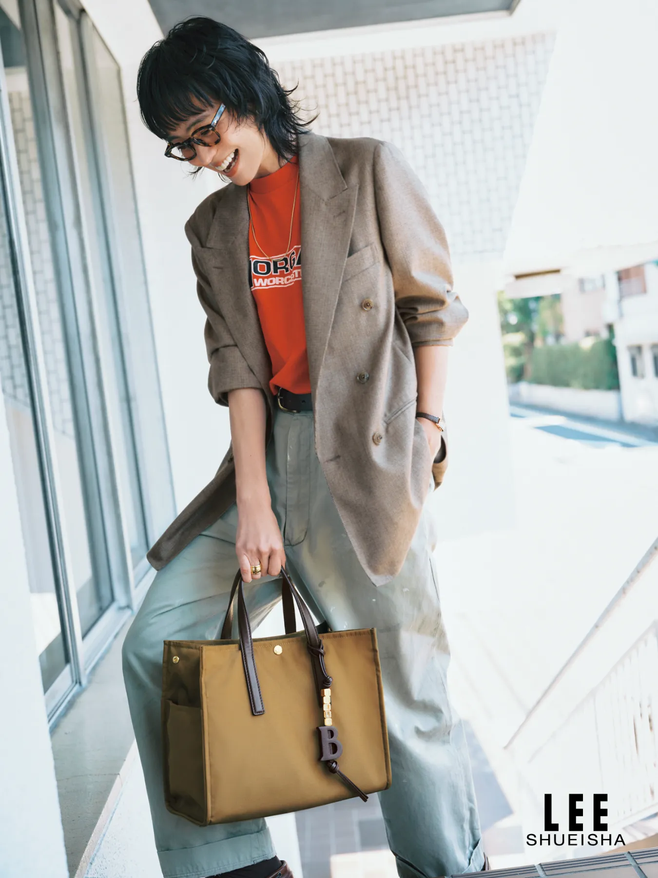 Lee×竹下玲奈コラボ　オーバーオール　Sサイズ ウエスト調整可能 Leeと竹下玲奈による初のコラボアイテムが登場！“大人の女性”の