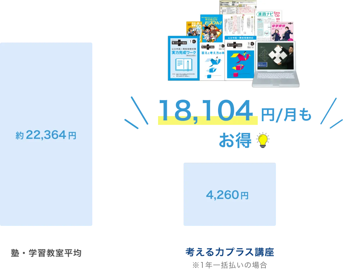 考える力・プラス 5年生 | オプション教材 | 進研ゼミ小学講座