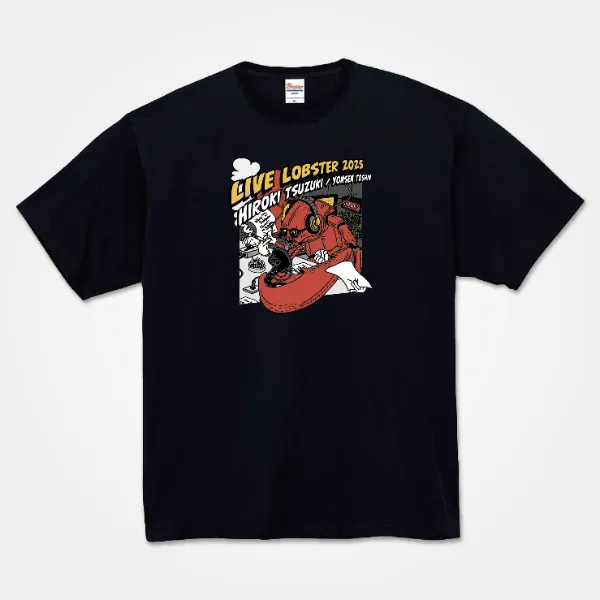 新品【XL】LIVE LOBSTER Tシャツ黒 四千頭身 都築サクラバシ919 四千頭身 都築拓紀 サクラバシ919 LIVE LOBSTER 2025