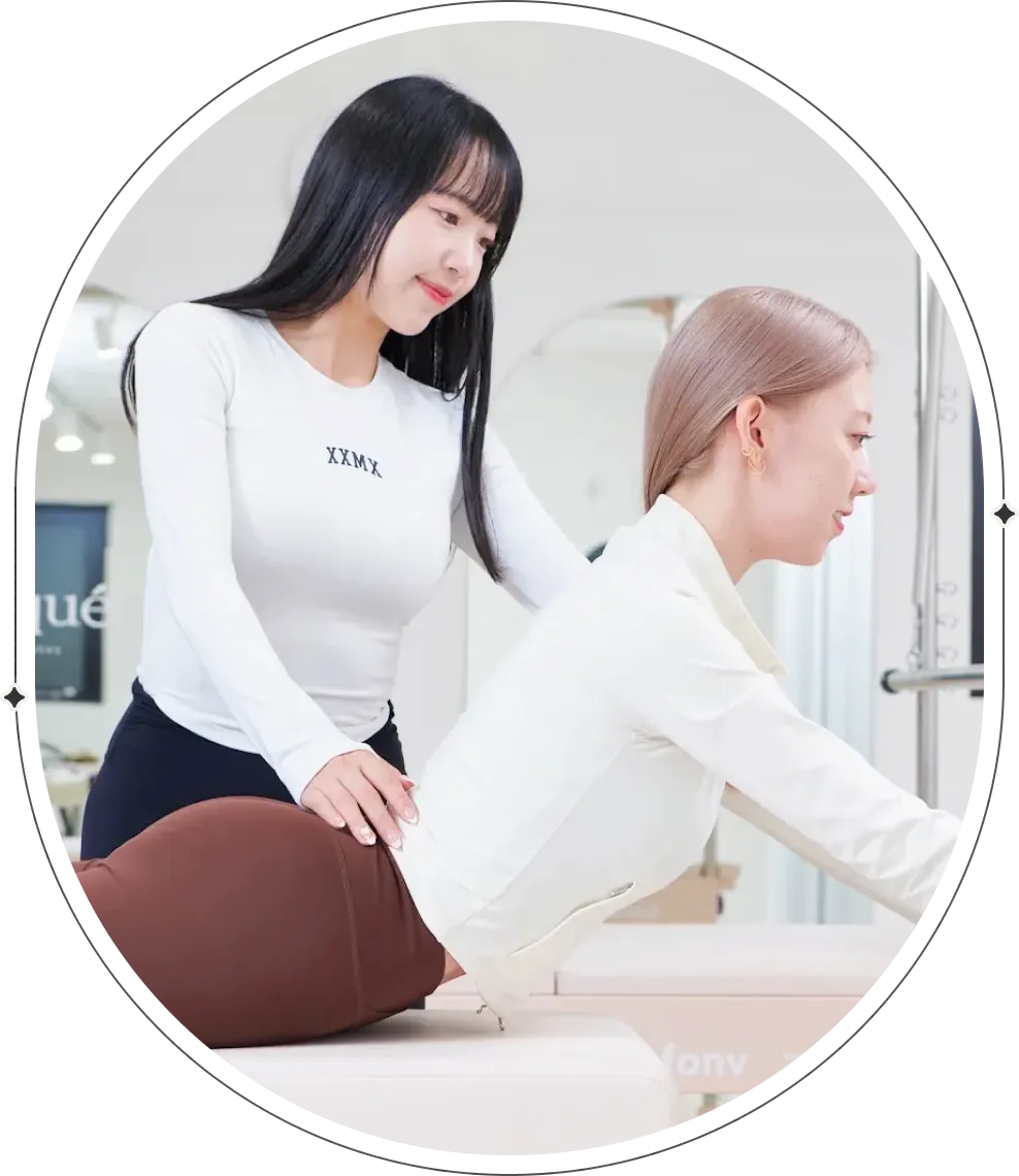 piquéピラティスのこだわり2:口コミ評価地域No.1の質の高いインストラクター