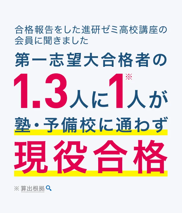 入会案内 | 進研ゼミ高校講座 | 高校生向け通信教育