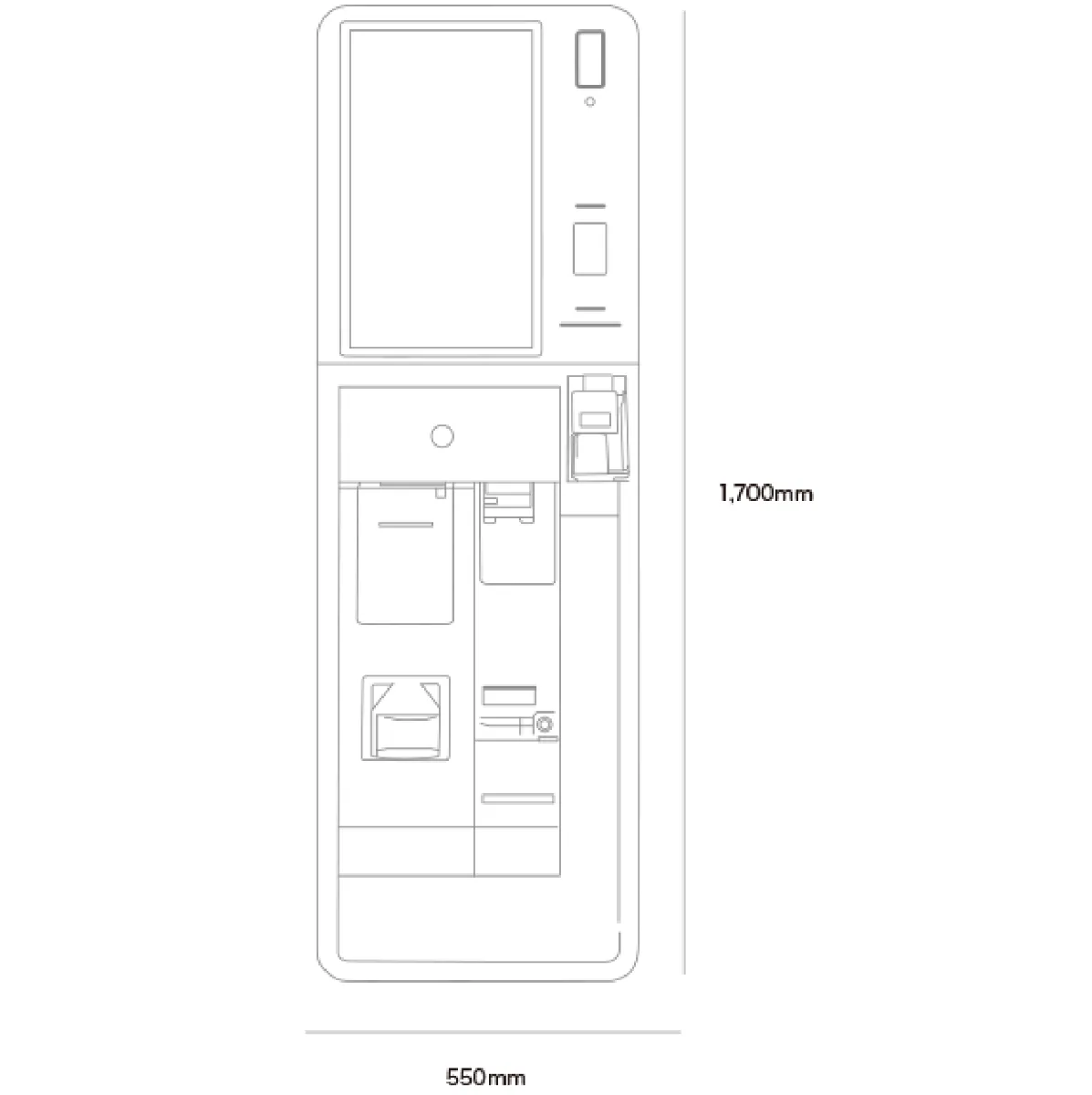 FGK120｜セルフレジ(24インチ)｜飲食店に特化したブレインのPOSレジ