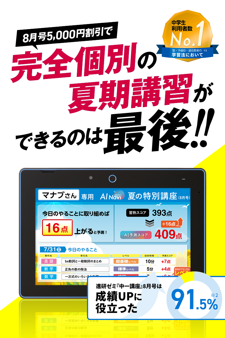売れ筋商品お見逃しなく 中高一貫校生向け | 中学生向け通信教育