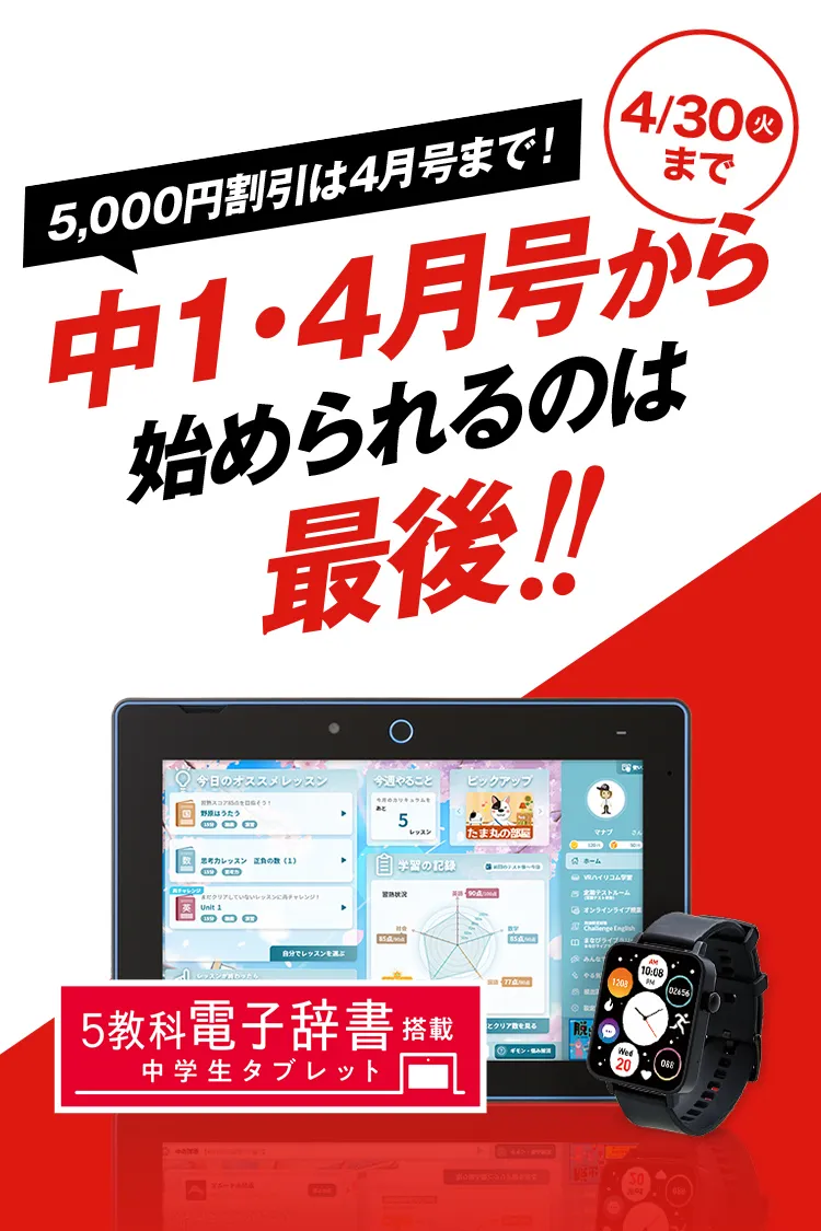 中1 進研ゼミ中学講座 チャレンジ ベネッセ 国語 数学 社会 理科