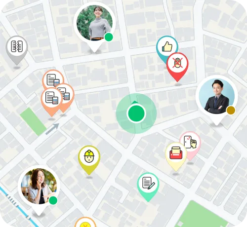 地図上で一元把握できるイメージ