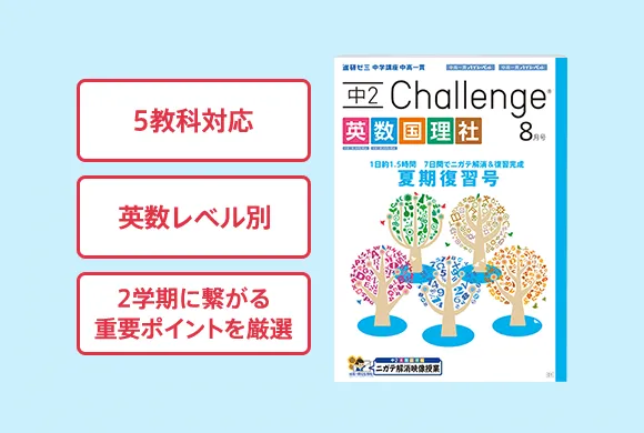中学2年生の方向け | 中高一貫校生向け | 進研ゼミ中学講座