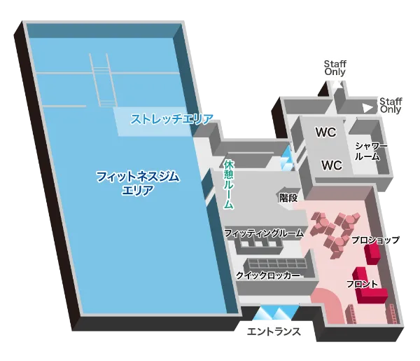 レンブラントフィット24海老名ウェイトスタックゾーン