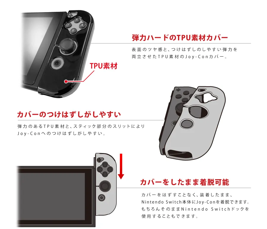 Joy-Con Triグリップカバー | KeysFactory Joy-Con Triグリップカバー | KeysFactory