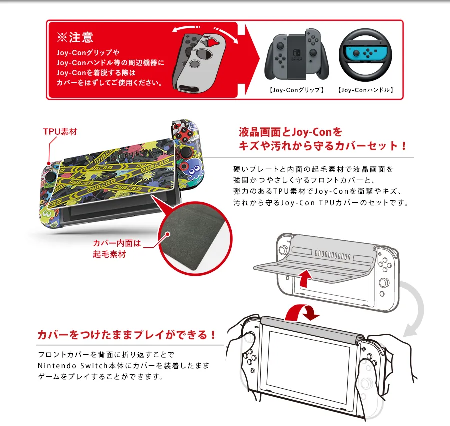 スプラトゥーン3 エディション　有機ELモデル　きせかえカバー　TPUセット