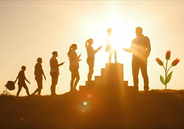 企業の持続的な発展を支える人材育成・研修サービス。社員のスキルアップとキャリア形成