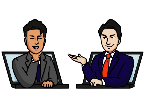 見積りを提示するスタッフとお客様