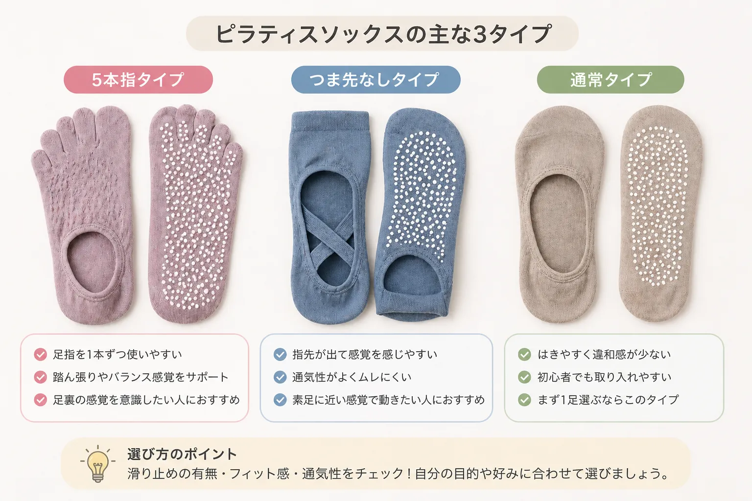 ピラティスソックスタイプ