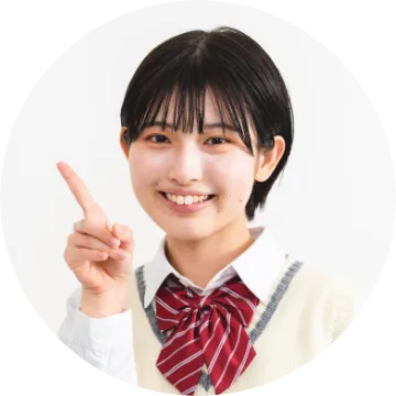 指を指す女子生徒